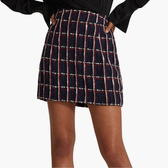 Favorite Daughter The First Wife Mini Skirt Potenza Tweed - Picture 1 of 7